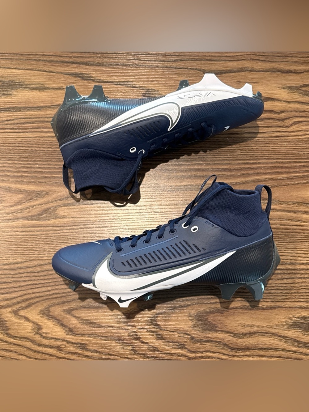 Size 12.5 Nike Vapor Edge Pro 360 2 Football Cleats Navy Blue FN7759-400